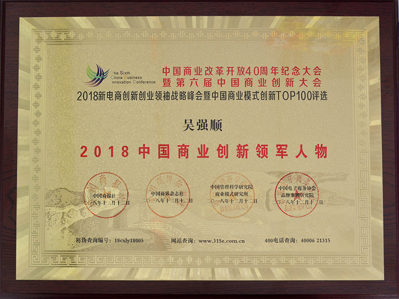 2018中国商业创新领军人物